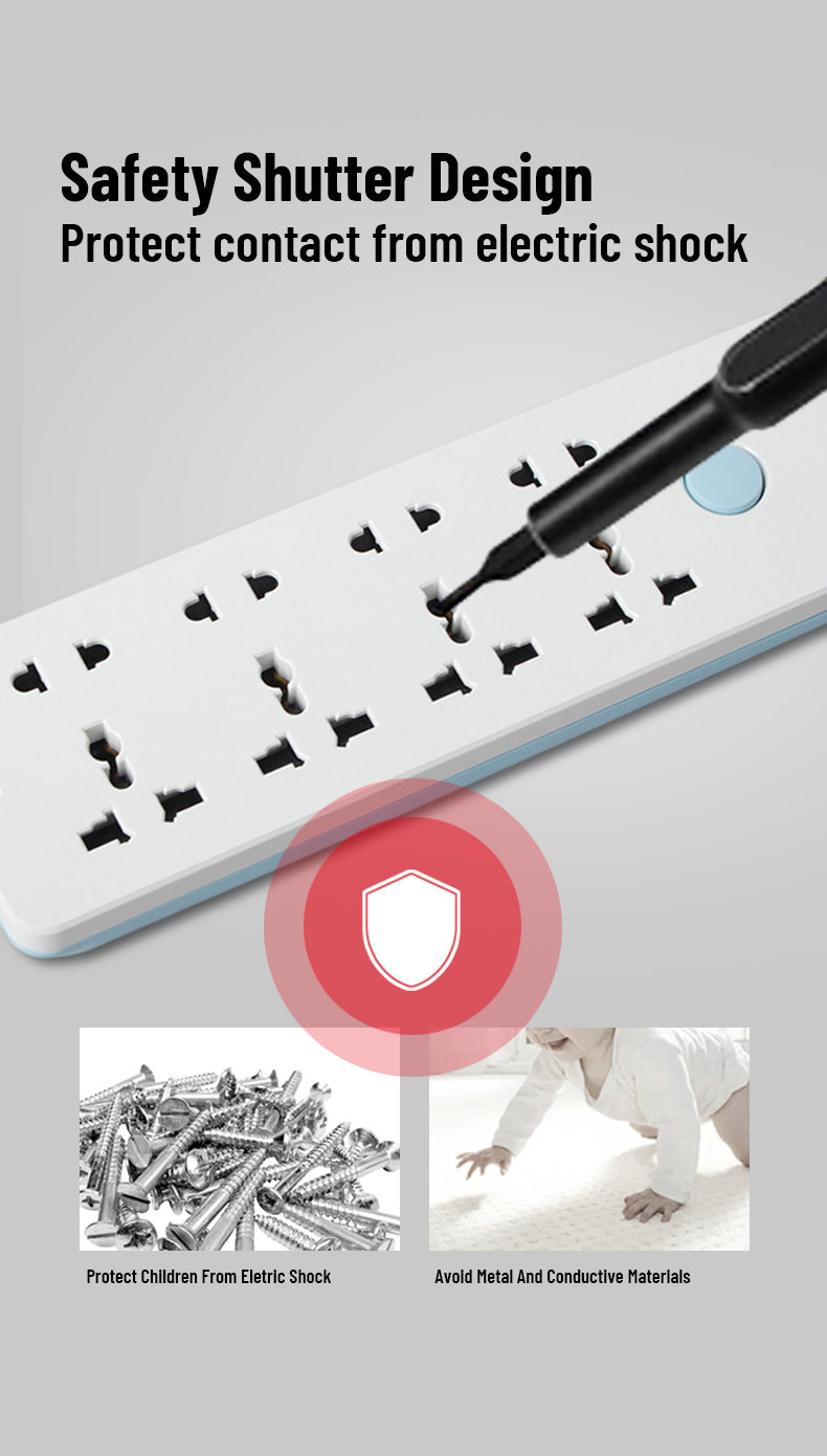 Flat Cord Power Strip Flat Cord Power Strip